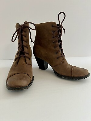 #ad Boots Lace Up Born Women’s Leather Tan $46.75