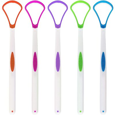 #ad 6 Tongue Scraper Cleaner Oral Hygiene Product Bad Breath Dental Care Adults Kids $8.36