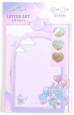 #ad Hatsune Miku Friends Letter Set Dreamy Pink Synapse Japan $4.50