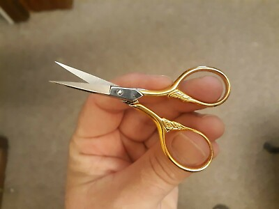 #ad Gingher G LT 3 1 2quot; Lions Tail Gold Plated Embroidery Scissors Free Shipping $11.99