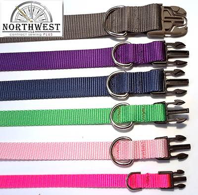 Nylon Dog Collars Various colors and sizes available Made in USA by NWCS $9.36