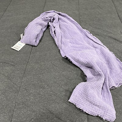 #ad Womens CUTE Purple Long Cotton Fashion Scarf BRAND NEW W TAGS $7.89