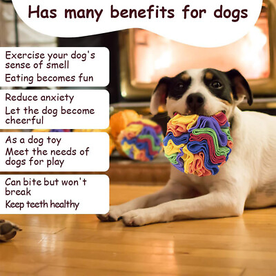 #ad Pet Dog Sniff Snack Ball Pet toy Rainbow Ball Dog Sniff Ball Dog Pet Toys US $14.29
