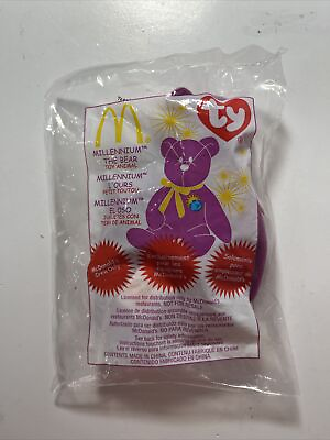 #ad #ad 2000 Ty Teenie Beanie McDonalds Happy Meal Toy Millennium the Bear Crew Only $4.99
