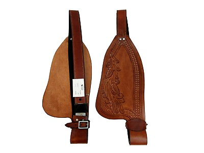#ad RODEO WESTERN SADDLE FENDER RANCH TOOLED LEATHER HORSE PLEASURE REPLACEMENT PAIR $66.61