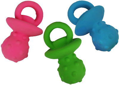 #ad Lot Of 3 Multipet Latex Pacifier 4 Inch Small Dog Toy With Squeaker Soft $19.99