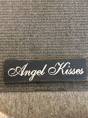 #ad Rustic wood decor sign “Angel Kisses” $6.50