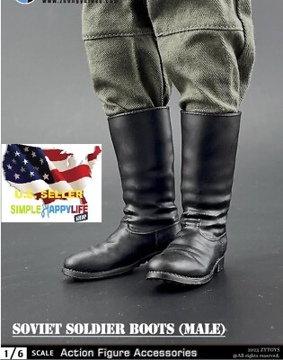 #ad 1 6 German soldier Boots military army for 12quot; male figure Hot toys Phicen ❶USA❶ $14.99