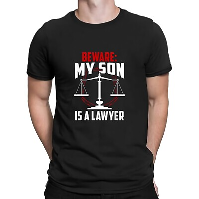 #ad NEW Beware My Son Is A Lawyer Attorney Advocate Law Graduation Tee T Shirt S 3XL $23.27
