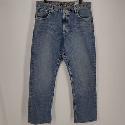 #ad NWT Vintage Y2K Deadstock Tommy Hilfiger Distressed Denim Blue Jeans $33.00
