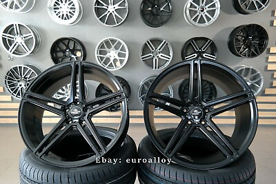 #ad New 22 inch 5x112 FORZZA BOSAN SATIN BLACK wheels for MERCEDES BMW G SERIES rims $2033.77