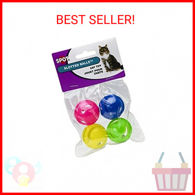 #ad Ethical Slotted Balls Cat Toy 4 Pack All Breed Sizes $6.25
