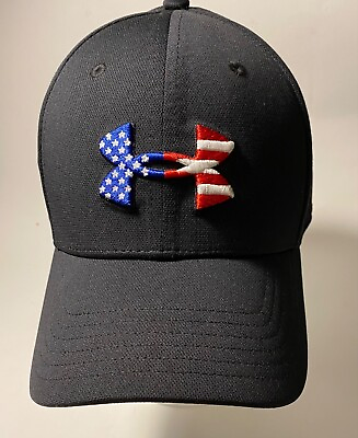 #ad Under Armour Stars amp; Stripes Freedom Fitted Baseball Hat Cap M L America $19.99