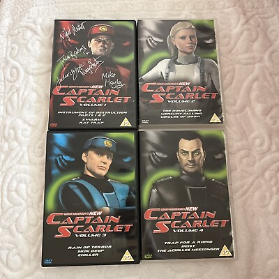 #ad Gerry Anderson#x27;s New Captain Scarlet Volume 1 2 3 4 Region 2 DVDs Very Good $39.99