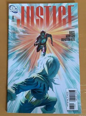 #ad DC Comics Justice #8 2005 Alex Ross Krueger $2.99