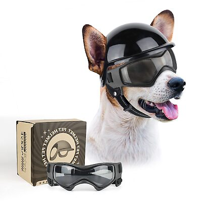 #ad Dog Goggles for Small Dogs with Helmet 2pcs Dog Sunglasses and Dog Helmet Se... $46.55