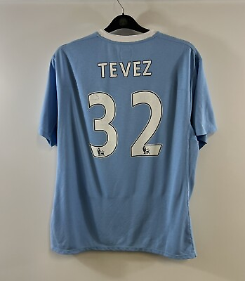 #ad Manchester City Tevez 32 Home Football Shirt 2009 10 Adults XL Umbro D644 GBP 69.99