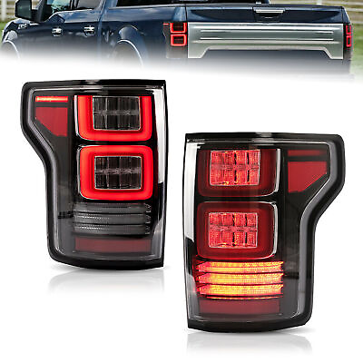 #ad 2X Full LED Smoke Tail Lights Rear Lights For 2015 2020 Ford F 150 LeftRight $229.99