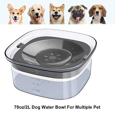 #ad UPSKY 2L Dog Water Bowl No Spill Pets Large Capacity Feeder No Splash Dispenser $19.95