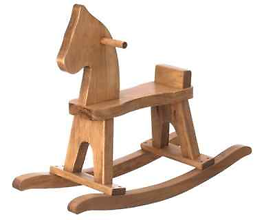 #ad Toddler Rocking Horse Natural Harvest Finish Amish Handcrafted $191.99
