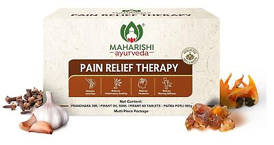#ad Maharishi Ayurveda Pain Relief Therapy A Combo of 4 products Free Ship C $74.58