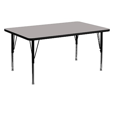 #ad Flash Furniture 30WX60L Rectangular Laminate Activity Table w Adjustable $454.98