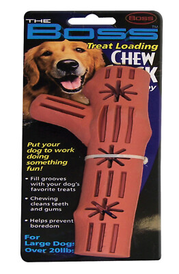 #ad Boss Pet A02671 Brown Rubber Chew Stick Dog Toy Large $14.45
