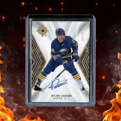 #ad 2021 22 Upper Deck Ultimate Collection Dylan Cozens Gold Auto 08 35 #24 C $19.95