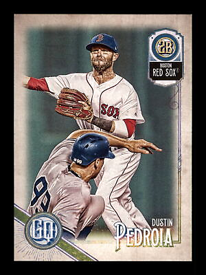 #ad 2018 Topps Gypsy Queen #267 Dustin Pedroia Boston Red Sox $1.65