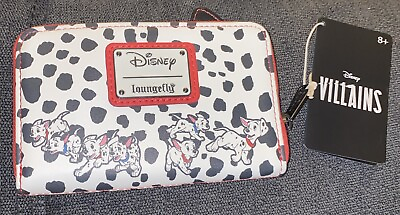 #ad Loungefly X Disney 101 Dalmatians Cruella De Ville Villains Zip Around Wallet. $32.00