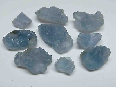 #ad Celestite 1 4 Lb Natural Sky Blue Crystal Chunks Gemstone Specimens $8.21
