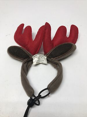 #ad Christmas Reindeer Antlers Dog Costume Size XS S KG Dogwear Xmas Halloween $10.00