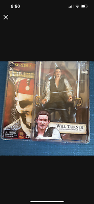 #ad NECA Pirates of the Caribbean Curse of Black Pearl Will Turner Series 2 Figure $20.49