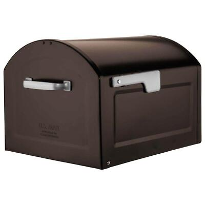 #ad Architectural Mailboxes Post Mount Mailbox Magnetic Latch Outdoor Rubbed Bronze $66.92