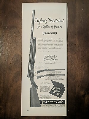 #ad 1955 Browning Shotgun Automatic 5 Double Automatic Print Ad $8.99