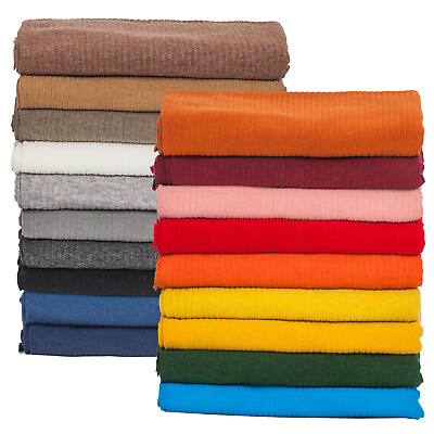 #ad Neotrims 4x2 Rib Effect Knit Jersey Fabric Material19 Fashion Colours 2 meters $16.99