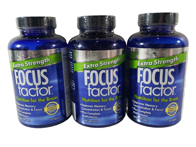 #ad Focus Factor Extra Strength for Brain Health 3 PACK 3 x 120 Tablets Exp 04 2024 $17.95
