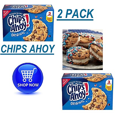 #ad 2 PACK CHIPS AHOY Chocolate Chip Cookies Family Size 3 pk. $36.97