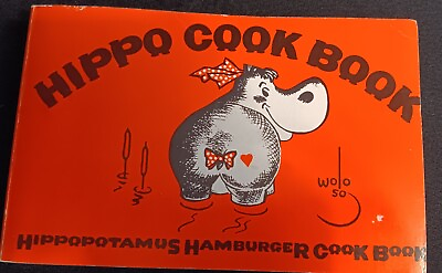 #ad Vintage Hippopotamus Hamburger Hippo Cook Book Paperback 1969 $35.00