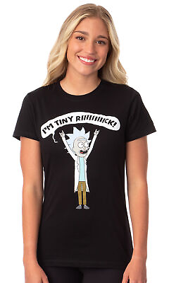 #ad Rick and Morty Women#x27;s I#x27;m Tiny Rick Comedy Character T Shirt Adult $9.95