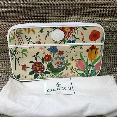 #ad Gucci Flora Vintage Clutch With Dust bag $295.00