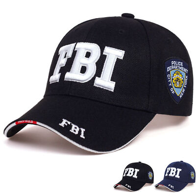 #ad NEW Baseball Cap Classic Trucker Hat FBI Embroidered Adjustable Visor Ballcap $14.99