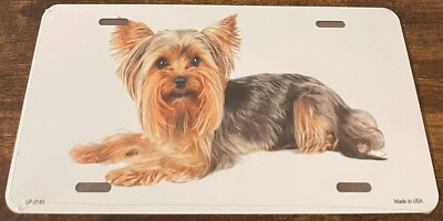 #ad Yorkie Yorkshire Terrier Small Dog Breed Novelty License Plate $24.99