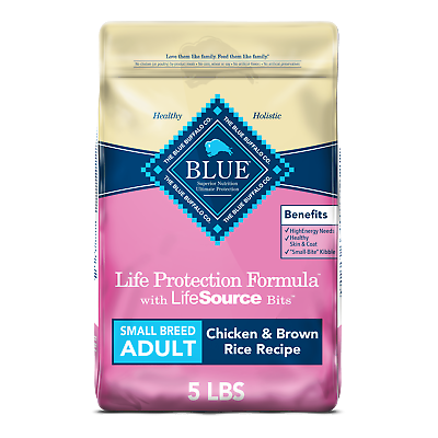 #ad Blue Buffalo Formula Small Breed Chicken and Brown Rice Dry Dog Food 5 lb. Bag $16.86