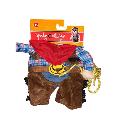 #ad NWT Pet Halloween Costume Cowboy Size XS $5.99