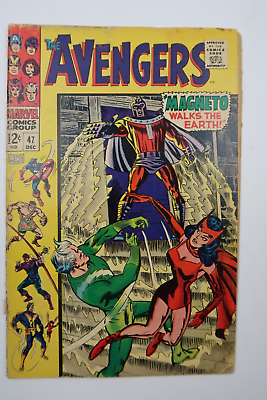 #ad The Avengers #47 1st Appearance Dane Whitman Black Knight Marvel 1967 1.0 2.0 $40.00