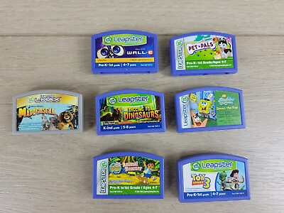 #ad Lot of 7 Leap Frog Leapster Games Cartridges Disney SpongeBob Dino Pet amp; More $19.99