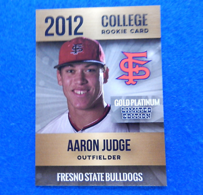 #ad AARON JUDGE 2012 Fresno State College Rookie Phenoms Card Limited Edition NM $4.94