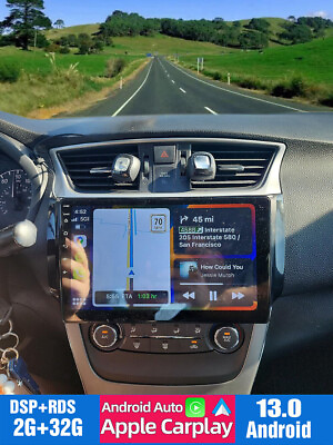 #ad Carplay Car Stereo Radio GPS Navi For Nissan Sentra Sylphy 2012 2018 Android 13 $129.00