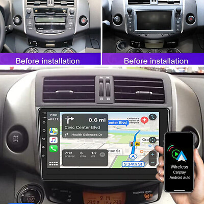 #ad 9quot; For 2007 2012 Toyota RAV4 CarPlay Android 12.0 Car Stereo Radio WiFi GPS Navi $119.00